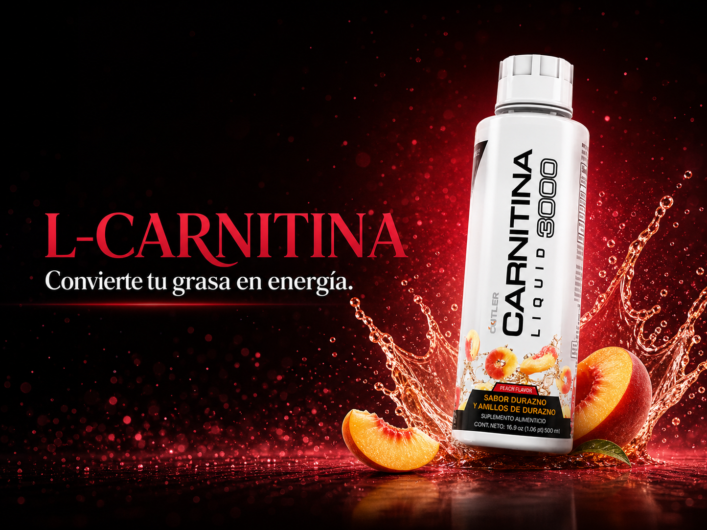 (Más concentración) L-Carnitine / Apoya la quema de grasa y el rendimiento
