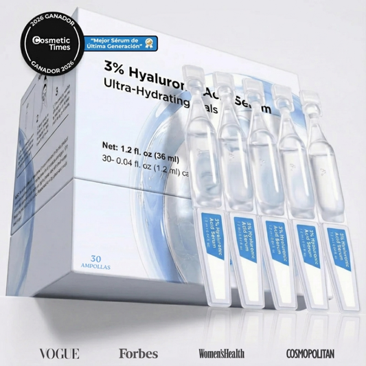 Sérum Ultra Hidratante con 3% de Ácido Hialurónico de PurevaGlow (30 Ampollas)