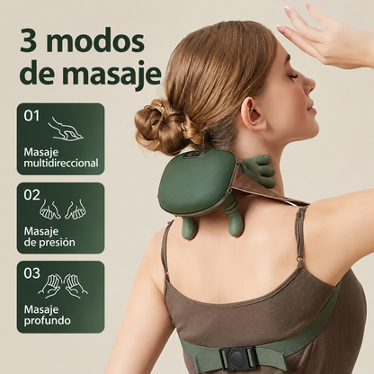 Masajeador Manitos Cuello Hombro Pierna Con Calor Recargable