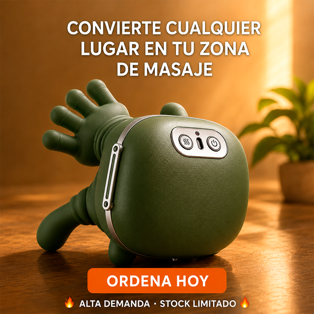 Masajeador Manitos Cuello Hombro Pierna Con Calor Recargable
