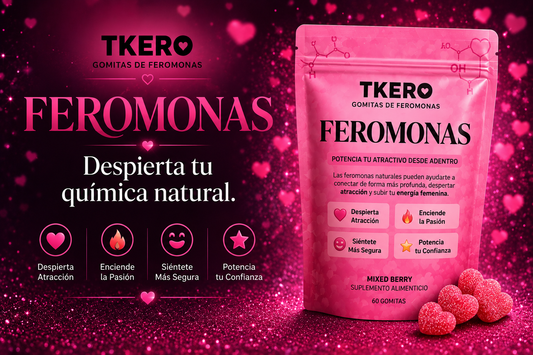 (Doble concentración 2X) Gomitas con Feromonas / Siéntete más Atractiva, Segura y Deseada