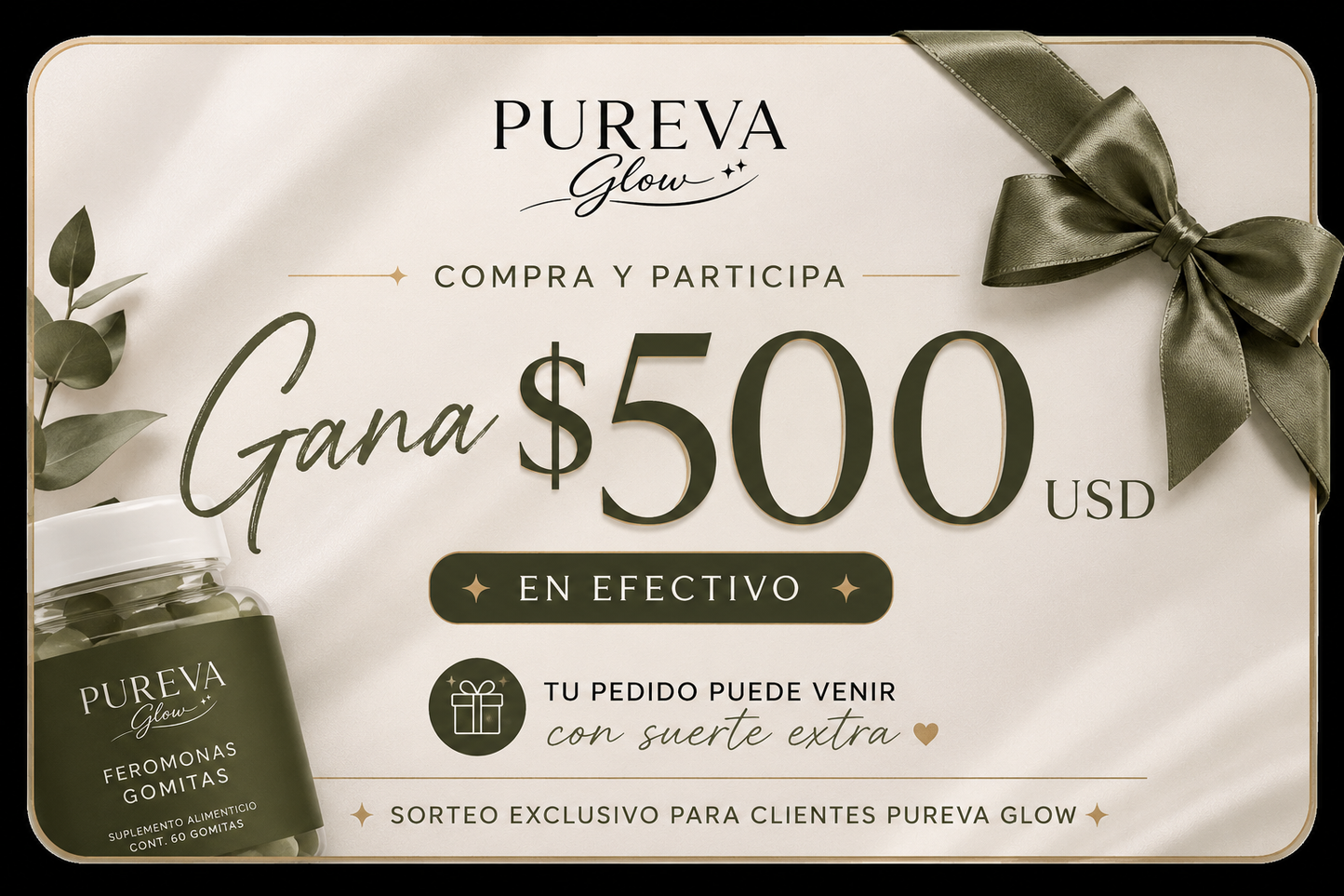 Sorteo $500 dólares