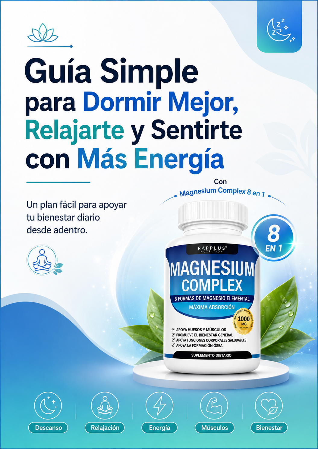 Ebook “Guía Simple para Dormir Mejor, Relajarte y Sentirte con Más Energía”
