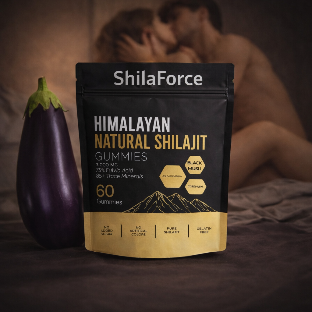 ShilaForce: Shilajit en Gomitas + Maca Negra + Ashwagandha Premium (Adiós Viagra)