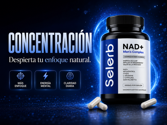 (Doble concentración 2X) Selerb NAD+ Cuida tu Próstata y Recupera tu Potencia en la Cama Sin Efectos Secundarios