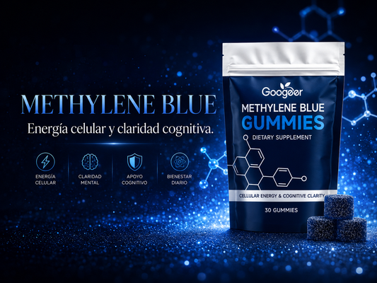 (Doble concentración 2X) Gomitas Azul de Metileno / Apoya la Concentración, Enfoque y Rendimiento