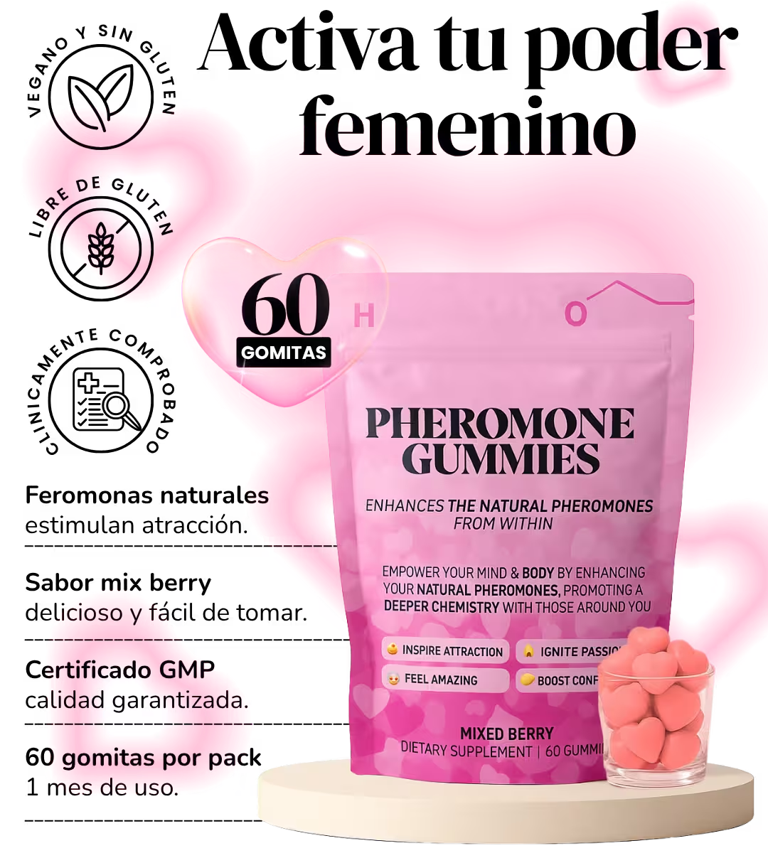 Gomitas del Deseo con Feromonas